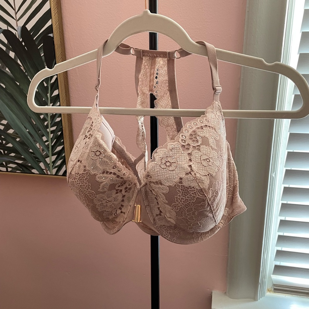 La SENZA Tan Lace Underwire Bra with Adjustable Straps